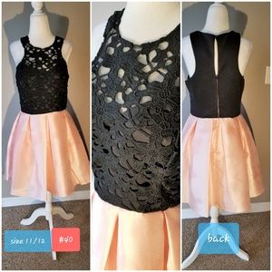 Lace top dress